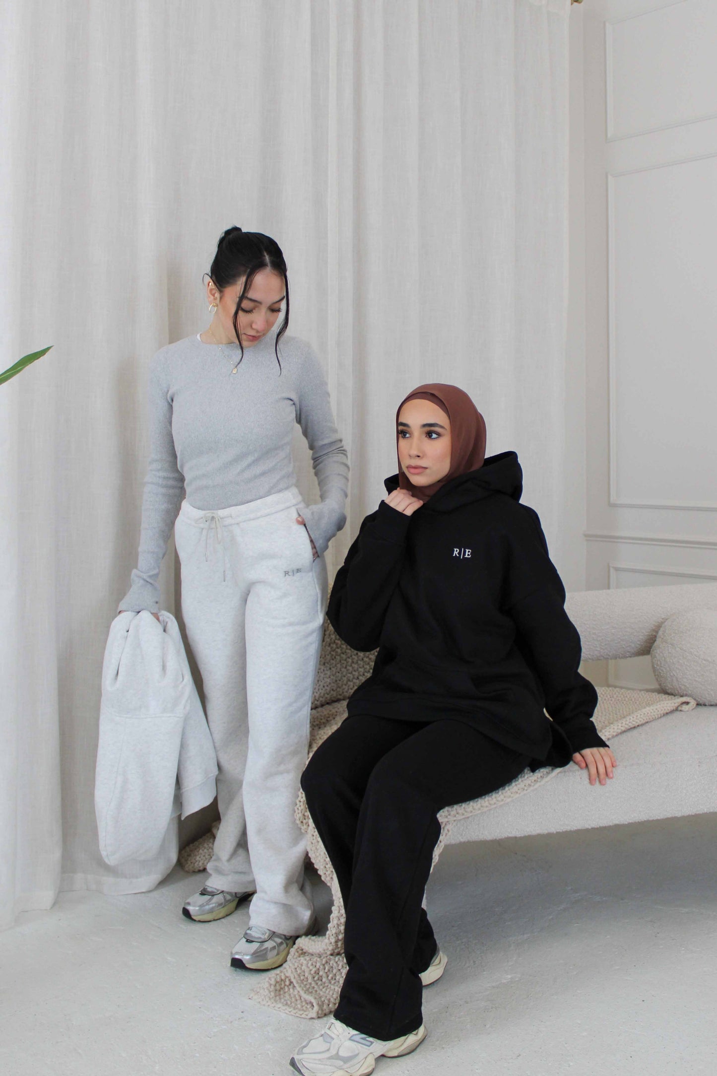 Raw Lounge Straight leg Joggers - Heather Grey