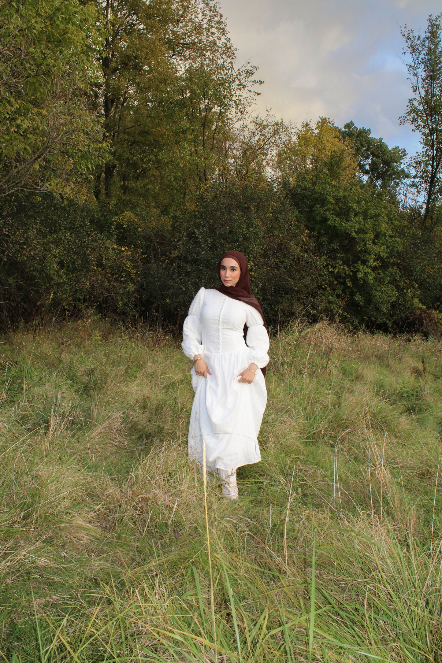 Wildflower drop waist Dress - Natural