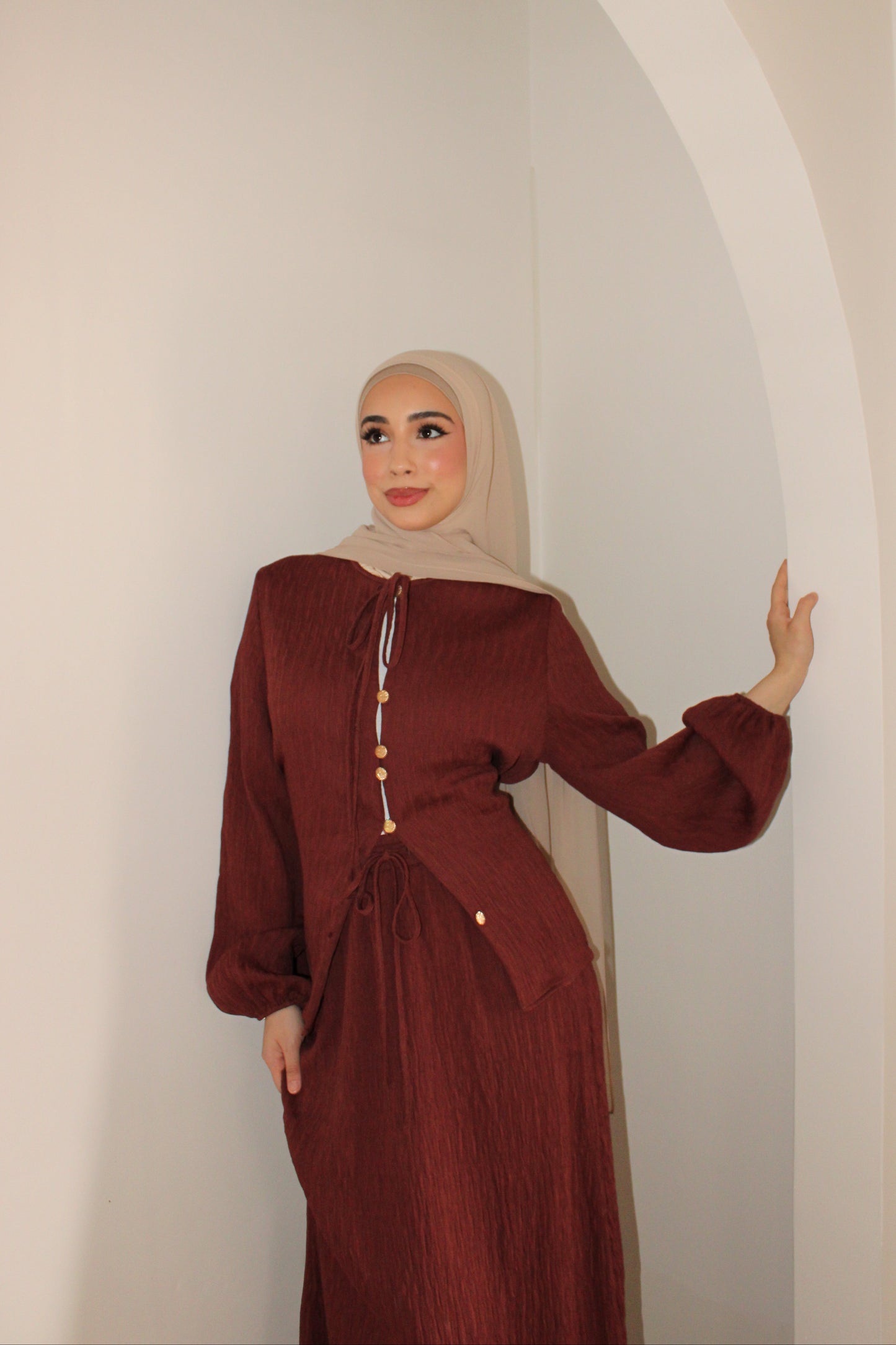 Dolce Vita Skirt- Rosewood