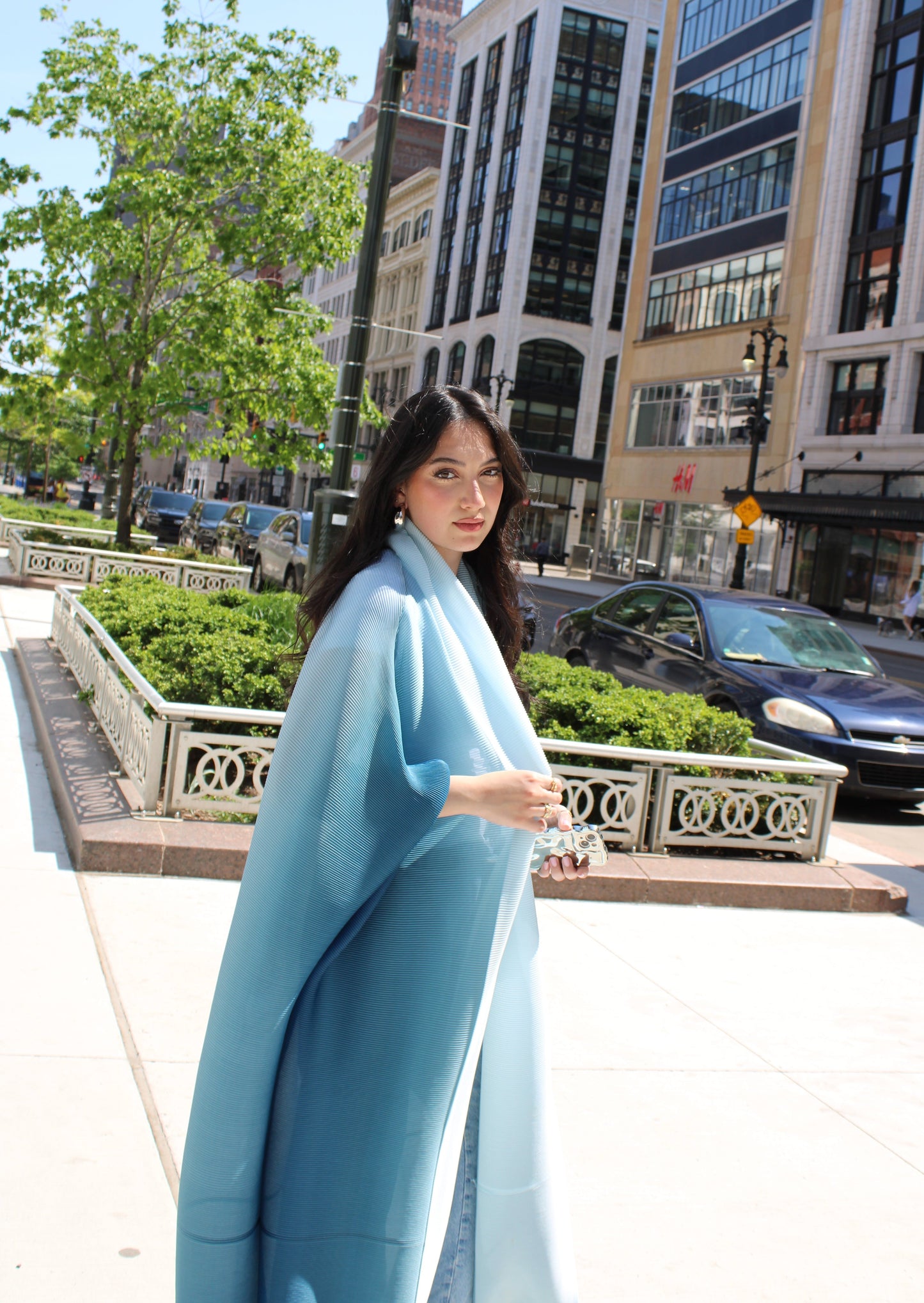 Dubai Abaya - Island Blue