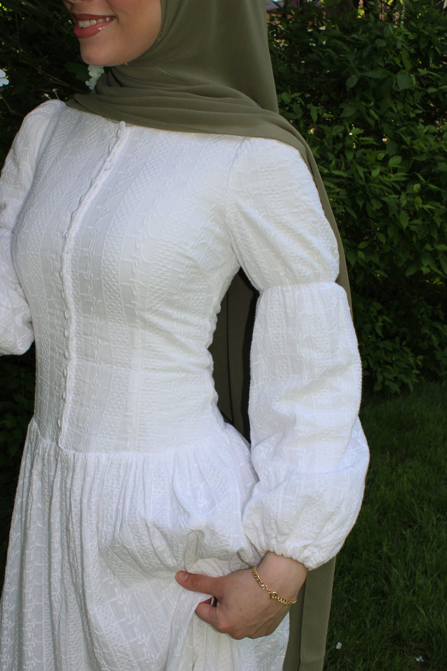 Wildflower drop waist Dress - Natural