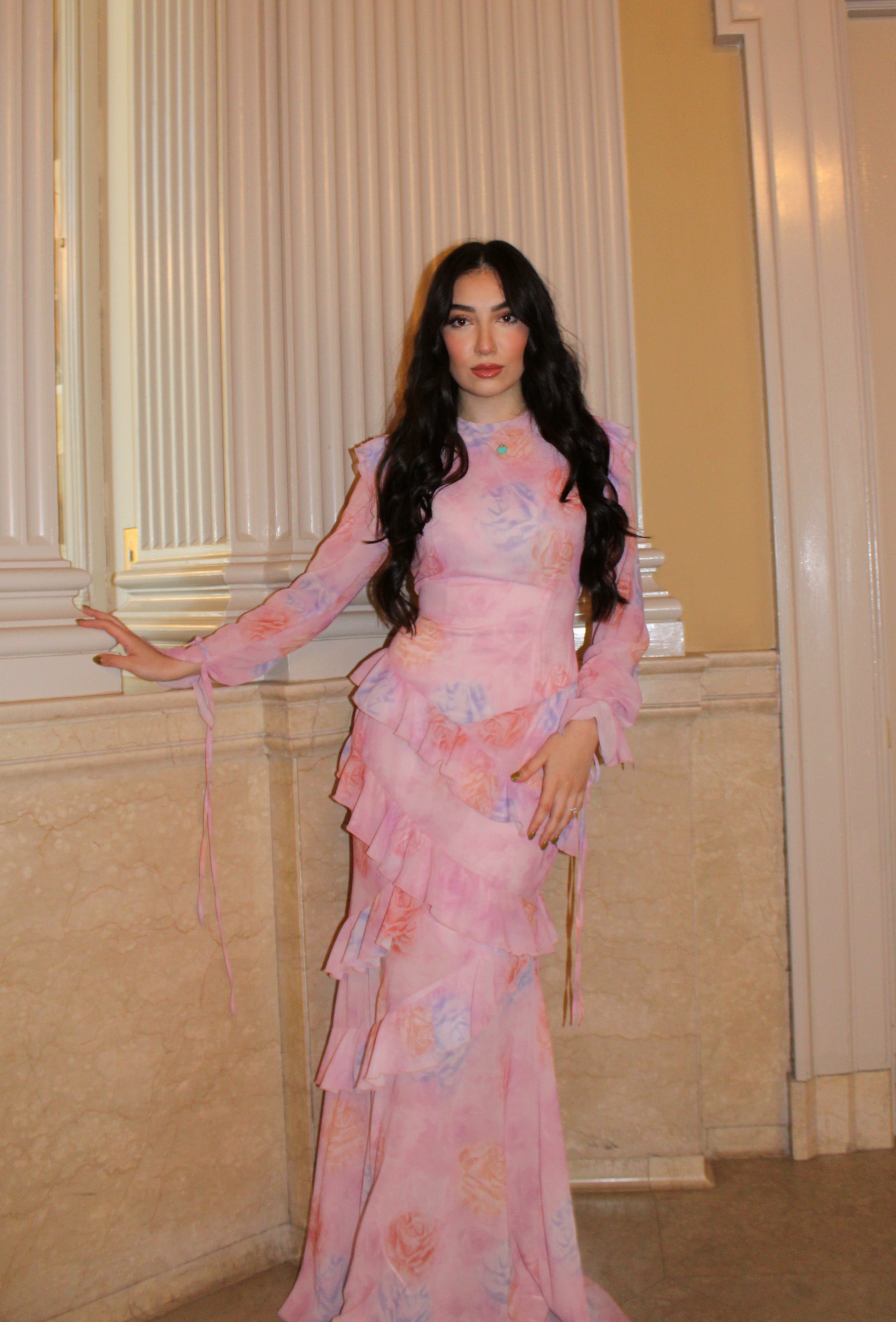 Young Love Pink Ruffle Dress Rayan's Essentials Young Love Pink Ruffle Dress Rayan's Essentials