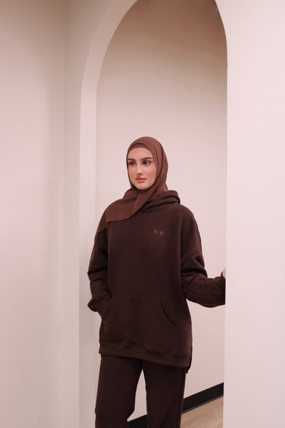 Raw Lounge Hoodie - Chestnut