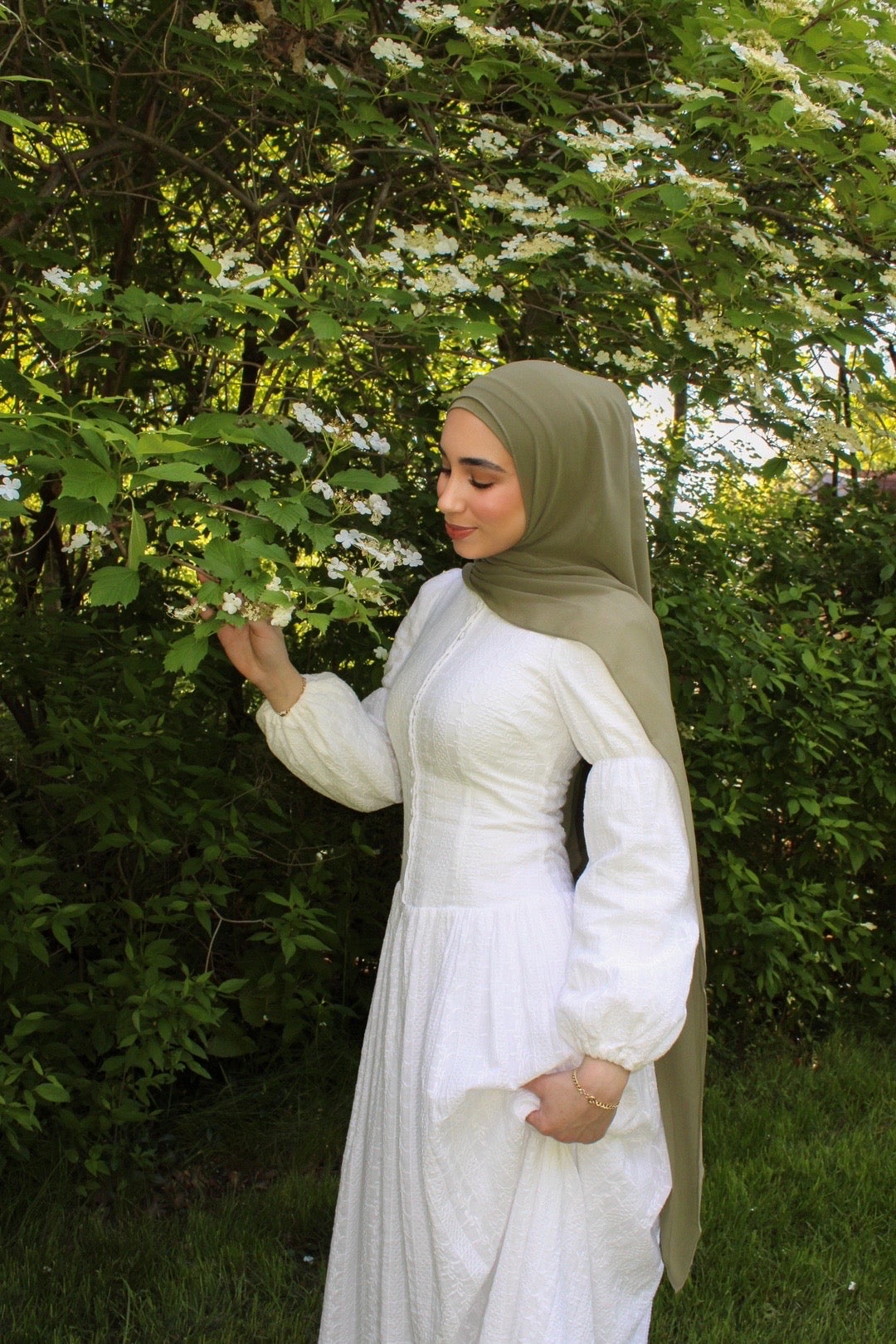 Wildflower drop waist Dress - Natural