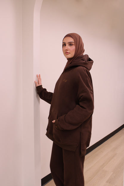 Raw Lounge Hoodie - Chestnut