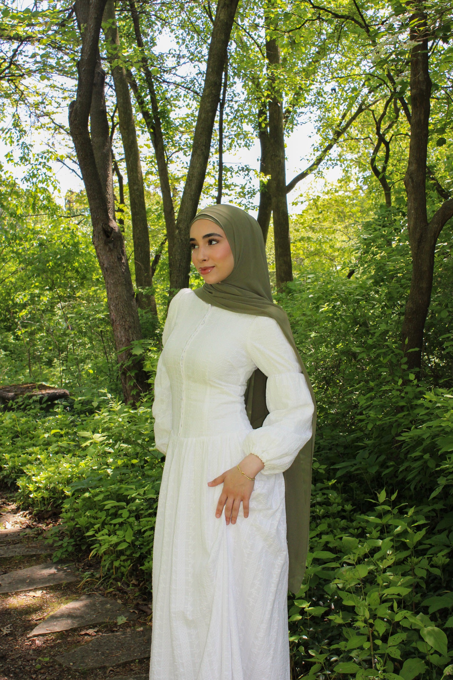 Wildflower drop waist Dress - Natural