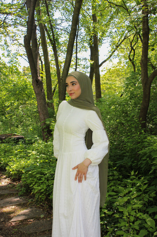 Wildflower drop waist Dress - Natural